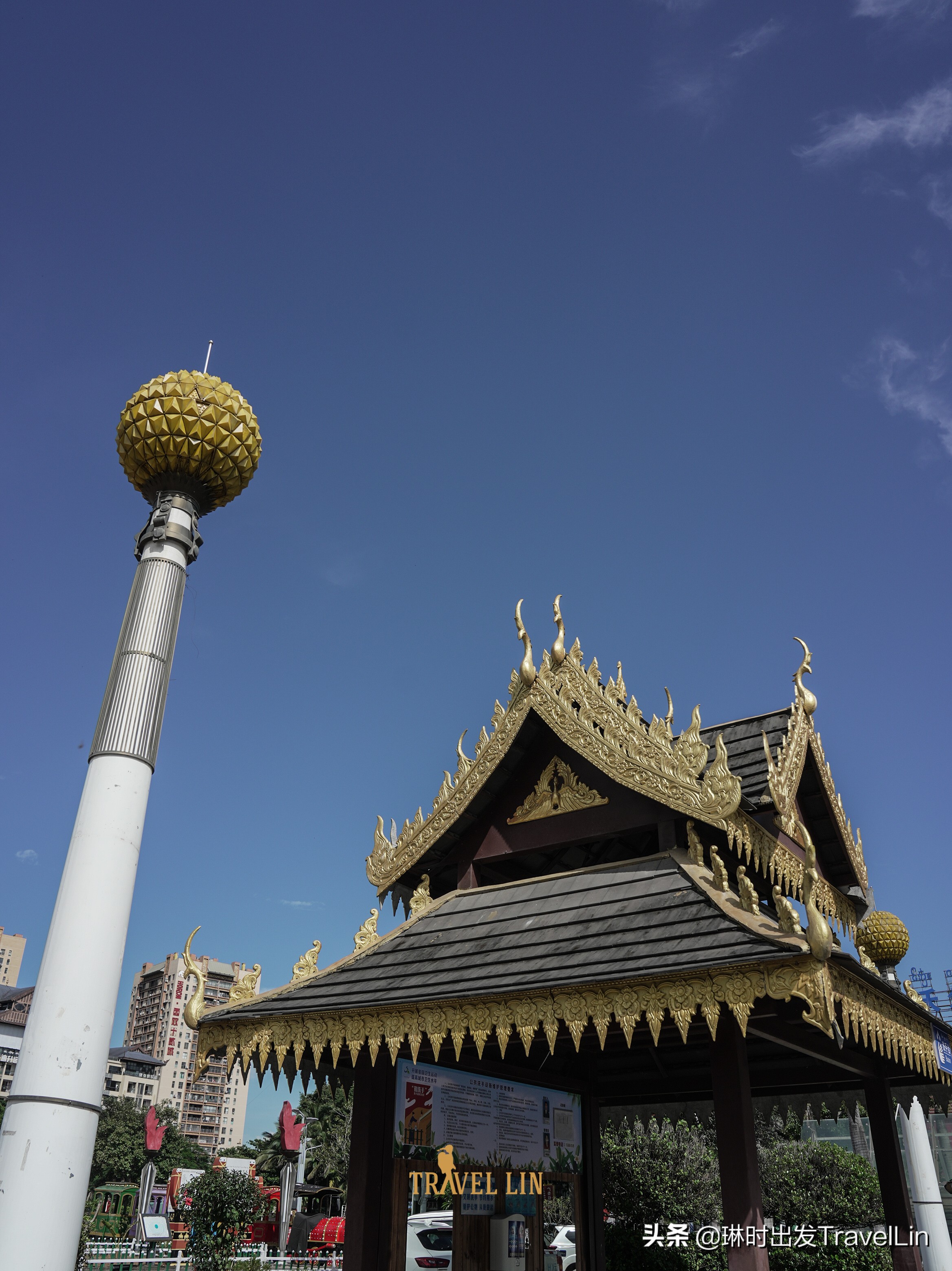 不泼水的泼水节,西双版纳泼水广场游览