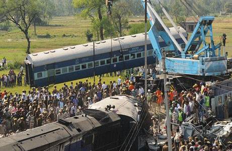 2016年印度火车脱轨事故,印度一货运列车发生脱轨事故