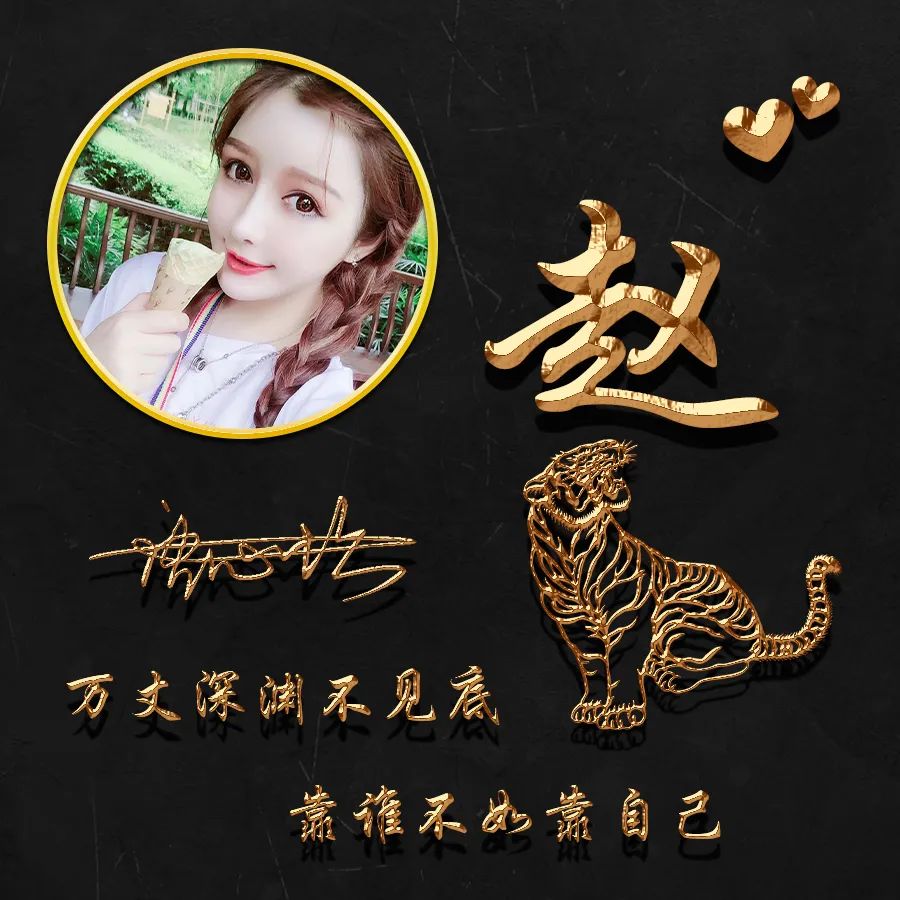 晒一晒你的好看的姓氏头像,姓氏夏微信头像十二生肖3d立体