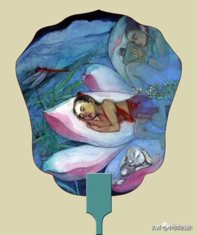 著名画家马新胜的“童画”礼物：我和兔子有个约会