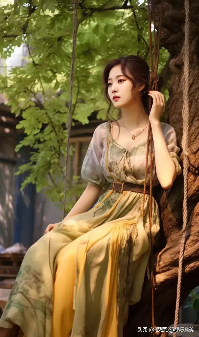 森系美女唯美图片,森系仙女风写真