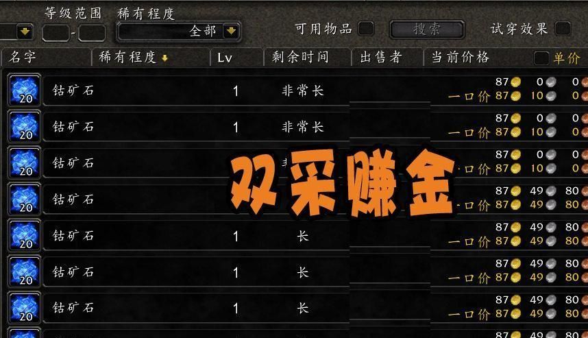 魔兽怀旧服双采贼去哪赚钱,魔兽怀旧服双采厄运