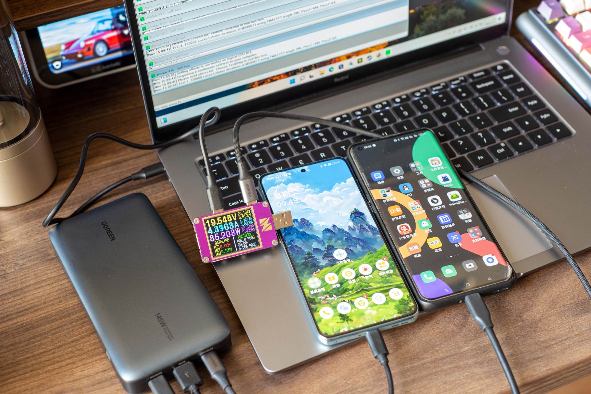 绿联145w充电宝如何开启快充,绿联充电宝双向快充