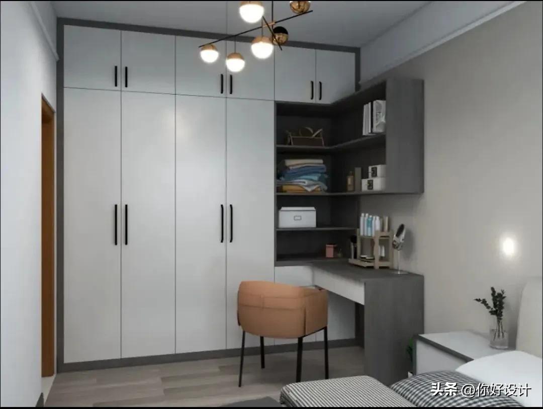 小孩房书桌衣柜一体,衣柜书桌一体图片大全新款