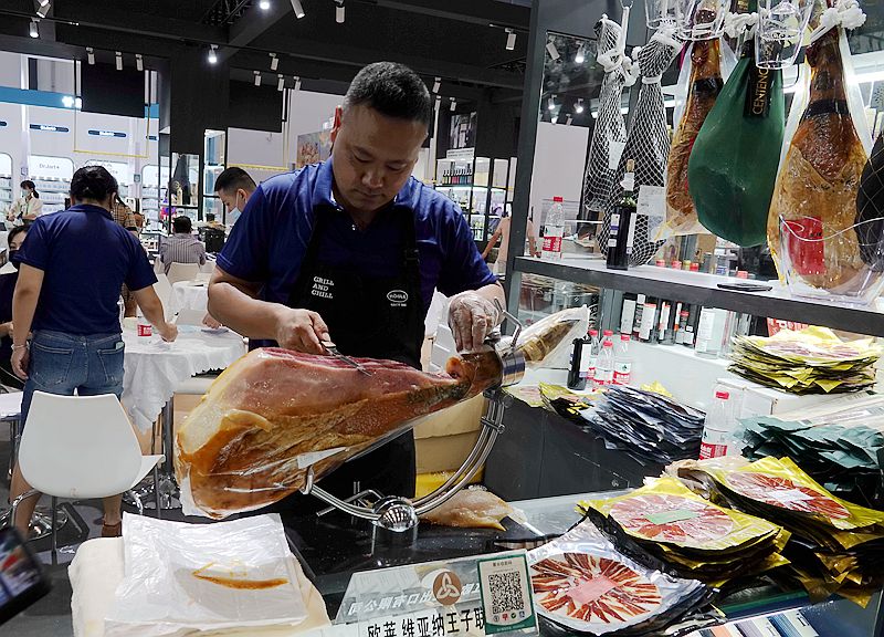 浙江土豪伊比利亚火腿,消博会商品价格