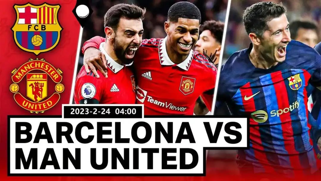 欧联杯曼联vs巴萨,欧联杯巴萨2-2战平曼联集锦