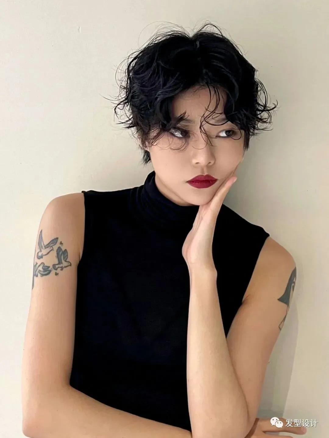 法式超短发,法式港风超短发