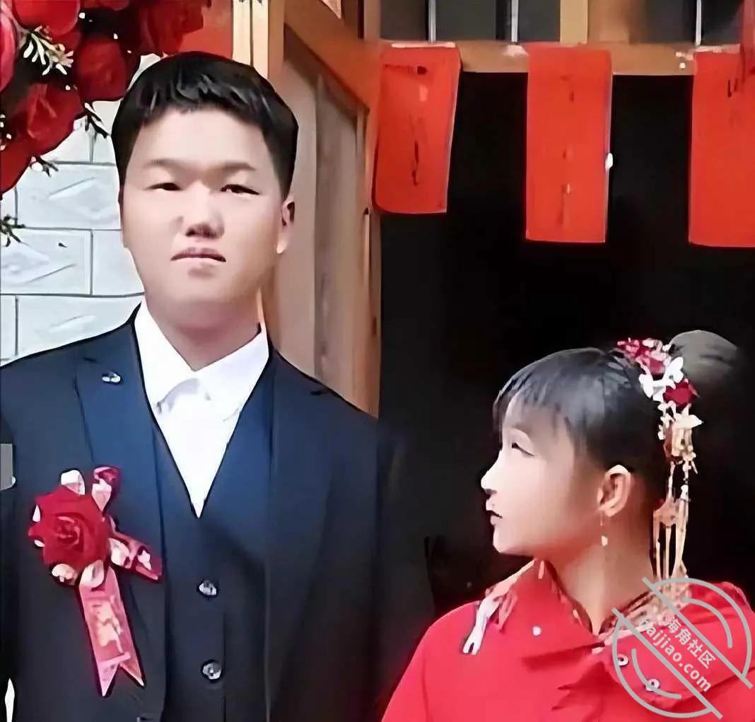新娘娃娃脸惊呆网友,广西一对新人结婚新娘长成娃娃脸