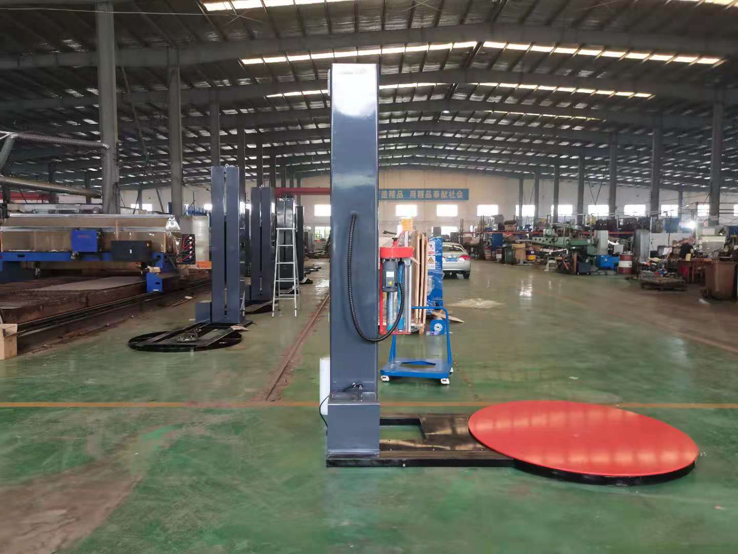 简单托盘缠绕包装机,托盘旋转缠绕包装机