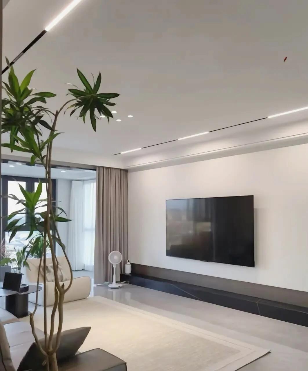 30款悬空背景墙,简约隐形门背景墙