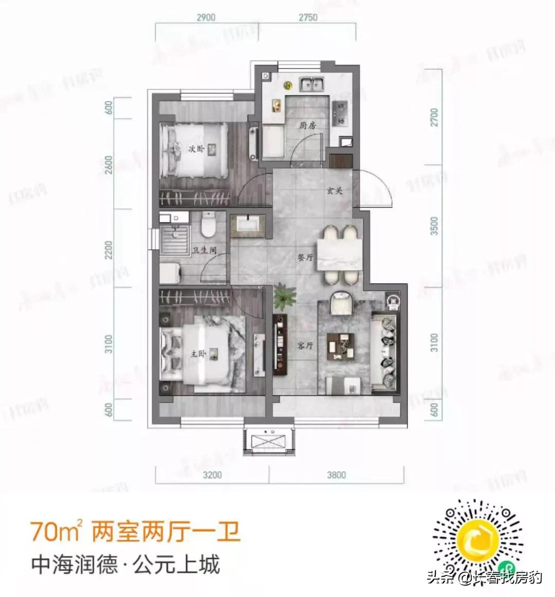 长春十大绝佳户型图125平,长春最好的小户型房型