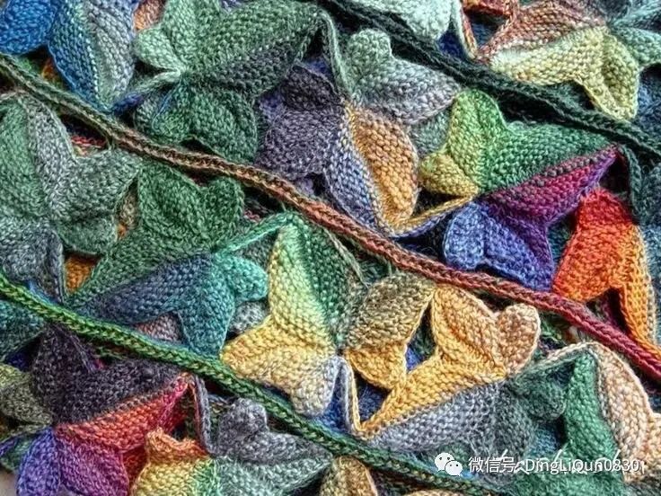 分享一款简单漂亮的针织花样,针织作品展示大全