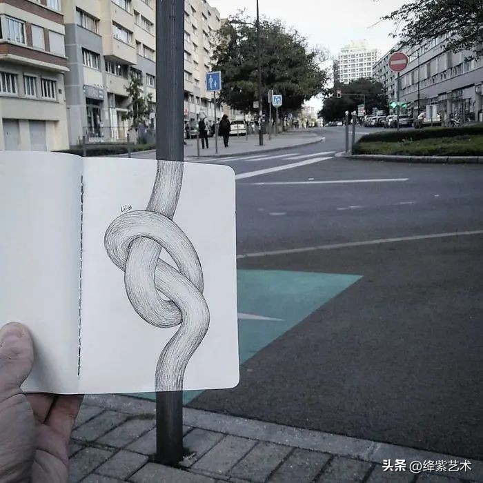 这位“懒”插画家，画画只画一半，剩下的交给照相机