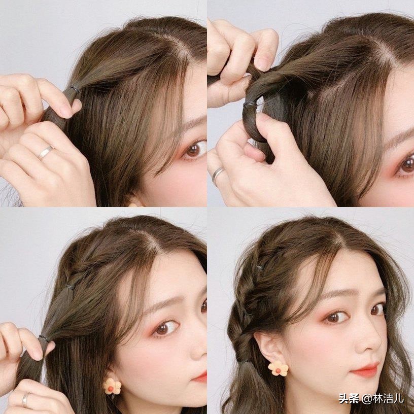 圆脸扎发赵丽颖同款,赵丽颖绑发带的发型图片