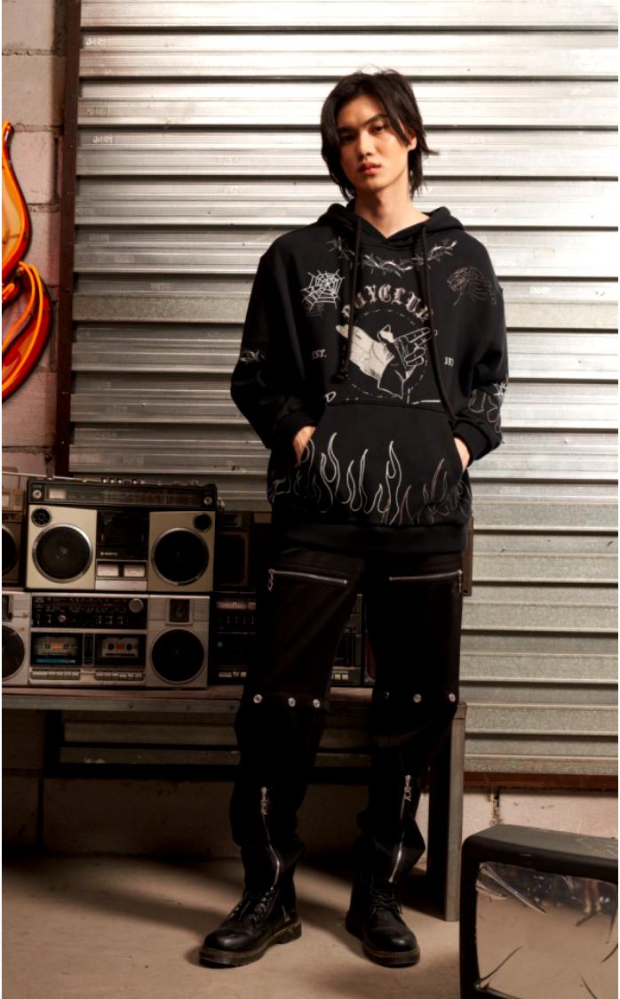 boylondon秋冬季朋克风夹克,boylondon潮牌男装