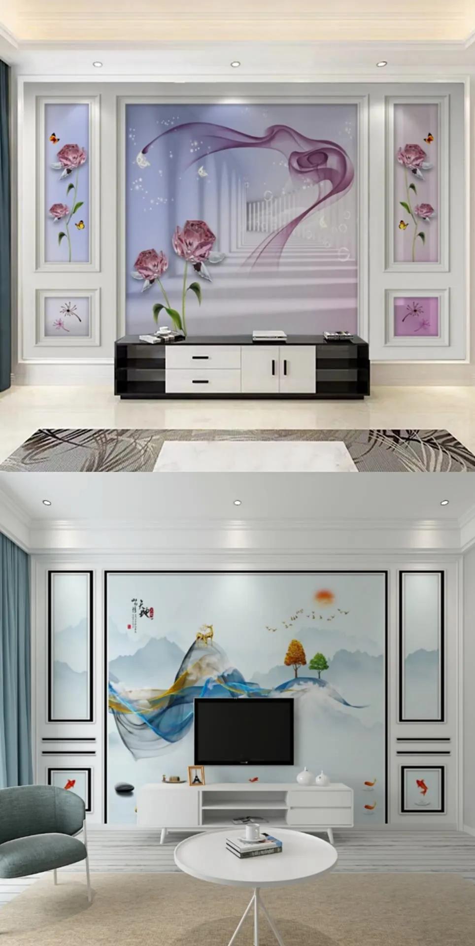 壁画电视墙过时了吗,永不过时的电视背景壁画