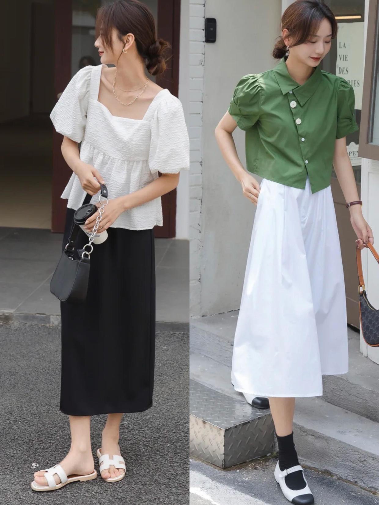 半身裙的四种时髦搭配技巧,毛呢背带半身裙是不是过时了