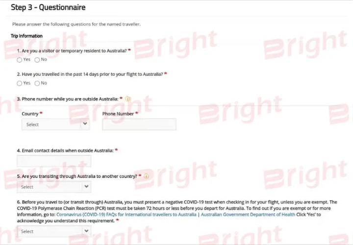 留学澳洲旅游签证办理流程,澳洲旅行声明如何填写