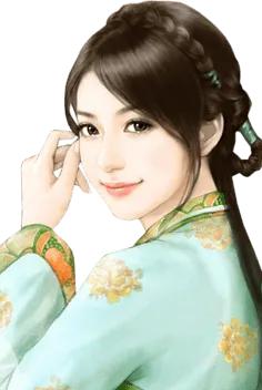 精美手绘手机壁纸古装演员,唐嫣古装高清壁纸