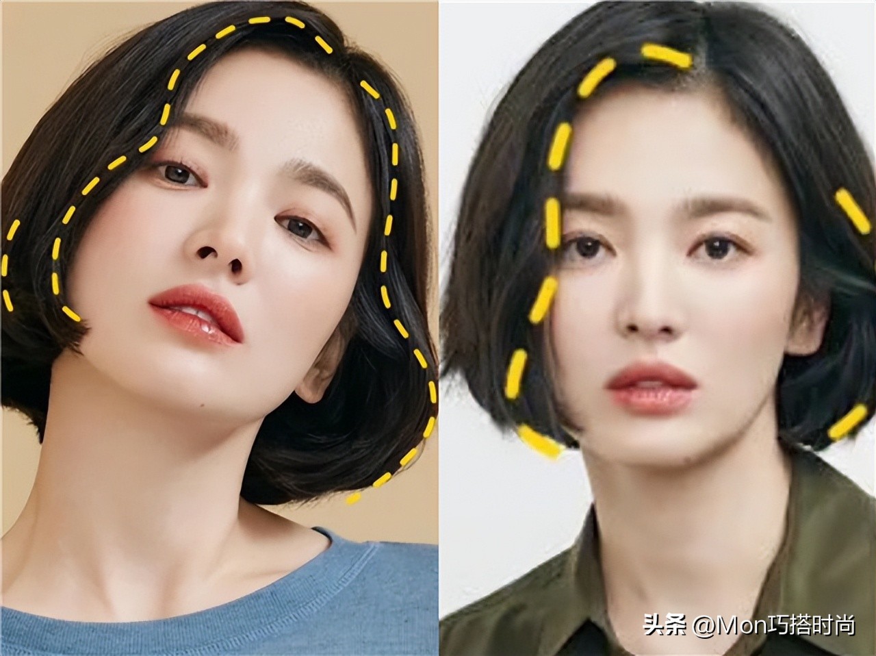 女生齐肩发型推荐长脸发量多,今年超火齐脖短发