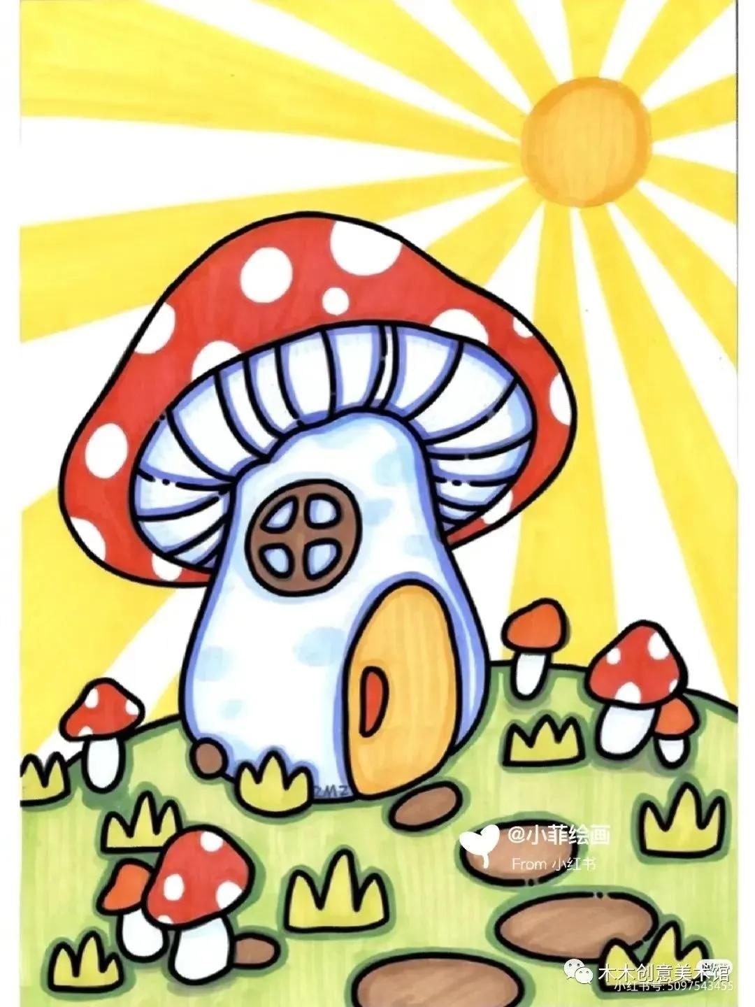 马克笔画儿童画简单好看,儿童马克笔画画简单又好看图片