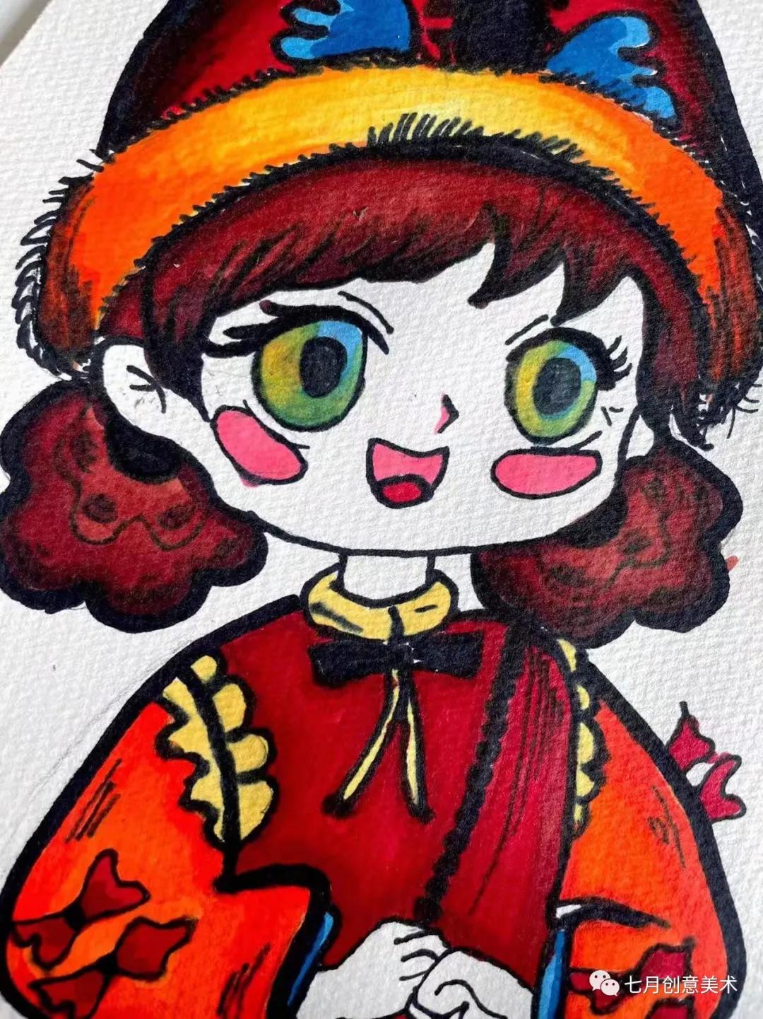 画拜年福娃,一分钟教你画拜年福娃