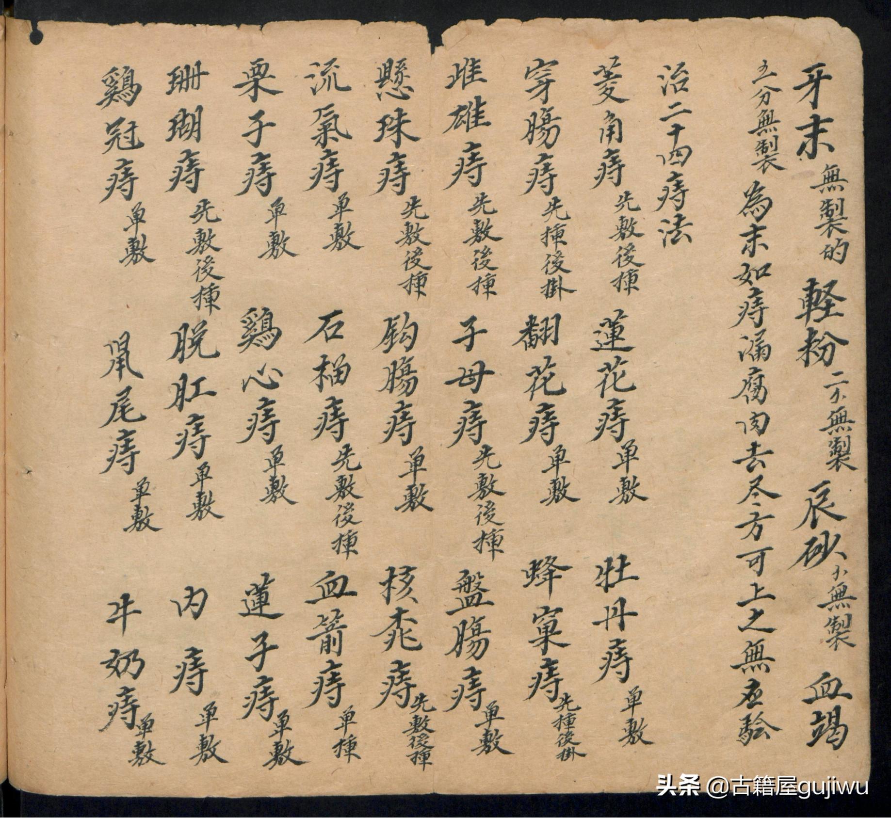 手抄本痔漏治法大全