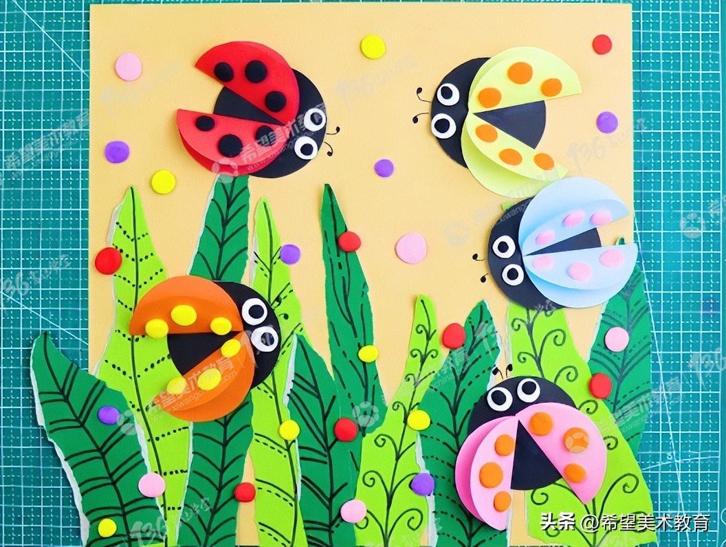 7-10岁画春天画简单又漂亮,简单又好看的一年级春天画