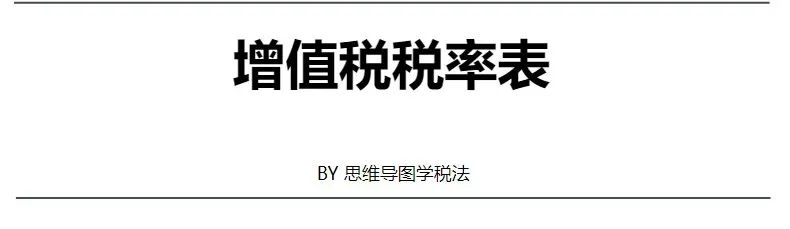 增值税税率变化时间一览表,最详细的增值税税率表