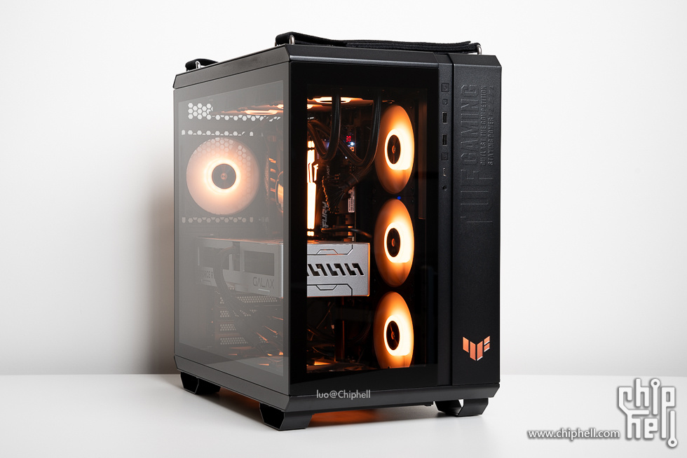 华硕tufgaminggt502弹药库白色,华硕gt502机箱黑橙搭配