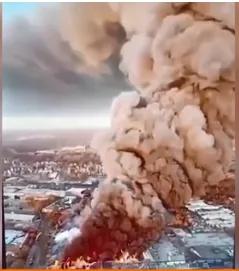 佛罗里达化工厂大火,放火烧毁工厂