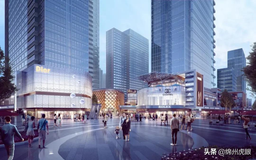 绵阳，代表城市灵魂和内核的顶流商圈来了！这就是金字塔的塔尖