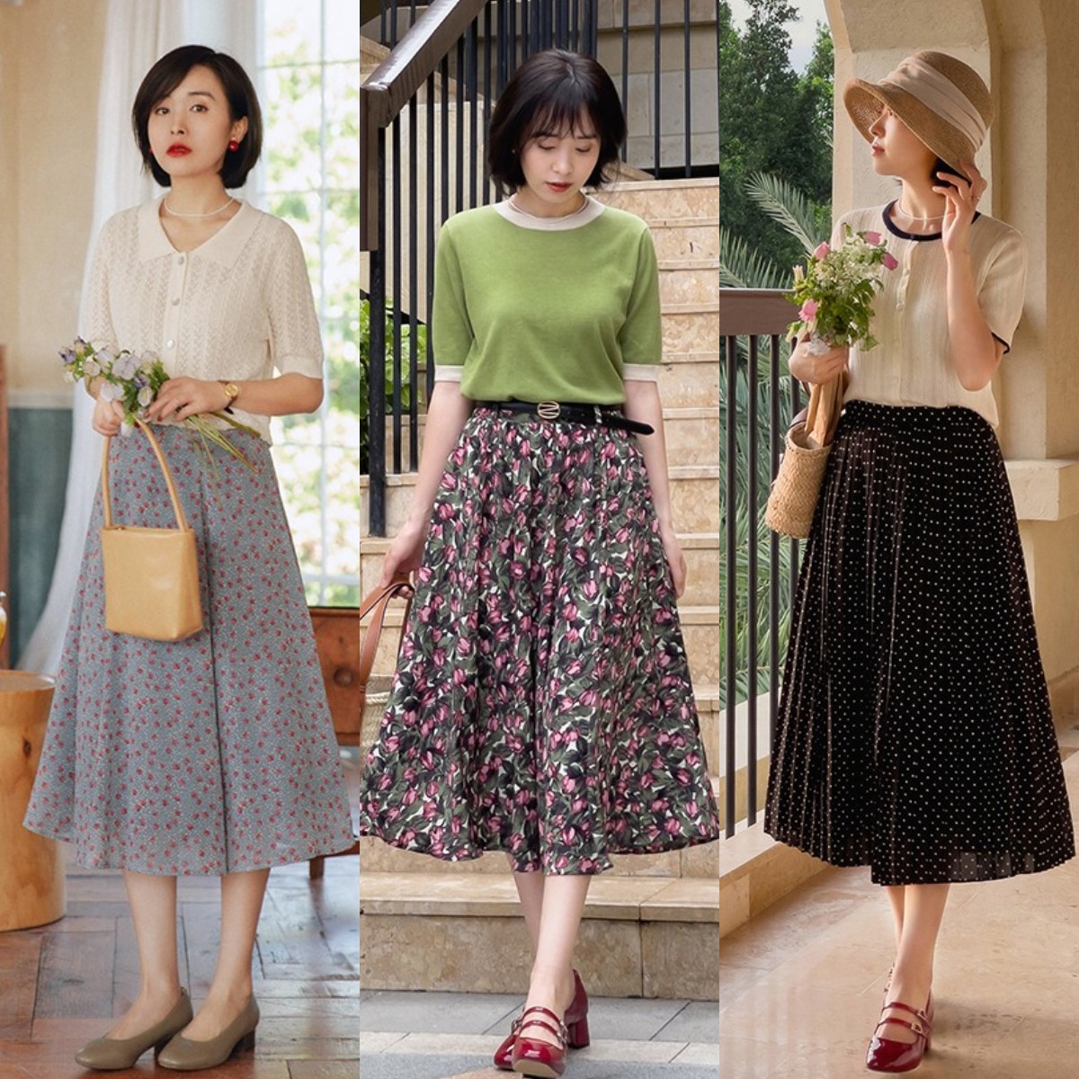 碎花裙夏天的最佳开启模式,碎花裙如何才能穿得清新脱俗