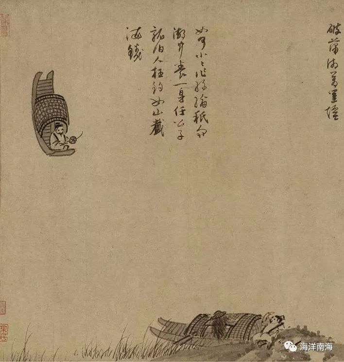 中国古代名画垂钓,古代名画垂钓