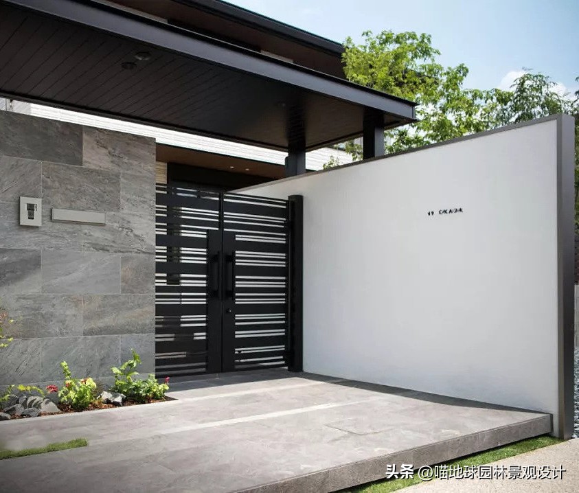 别墅庭院大门入口设计效果图,别墅庭院花园效果图大全集