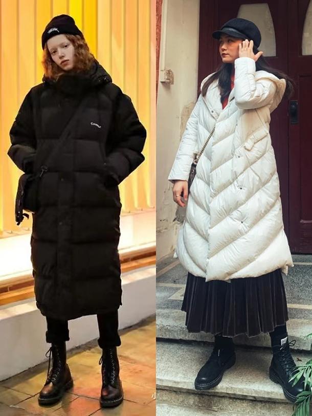 长款羽绒服搭配什么鞋子好看冬季,冬天穿长羽绒服搭配什么鞋好看