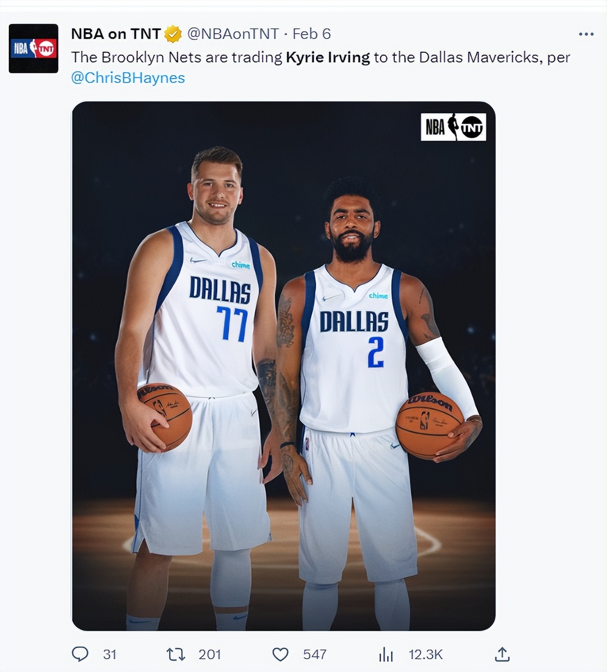 欧文在独行侠砍下32分7板集锦,欧文被交易到独行侠东契奇首秀