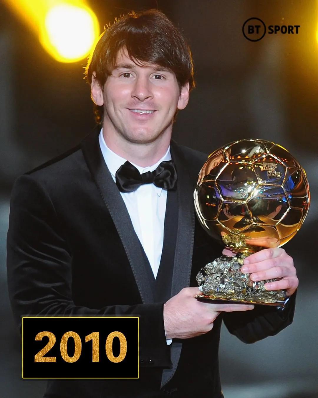 梅西历年获得的冠军有哪些,2012年金球奖为什么是梅西