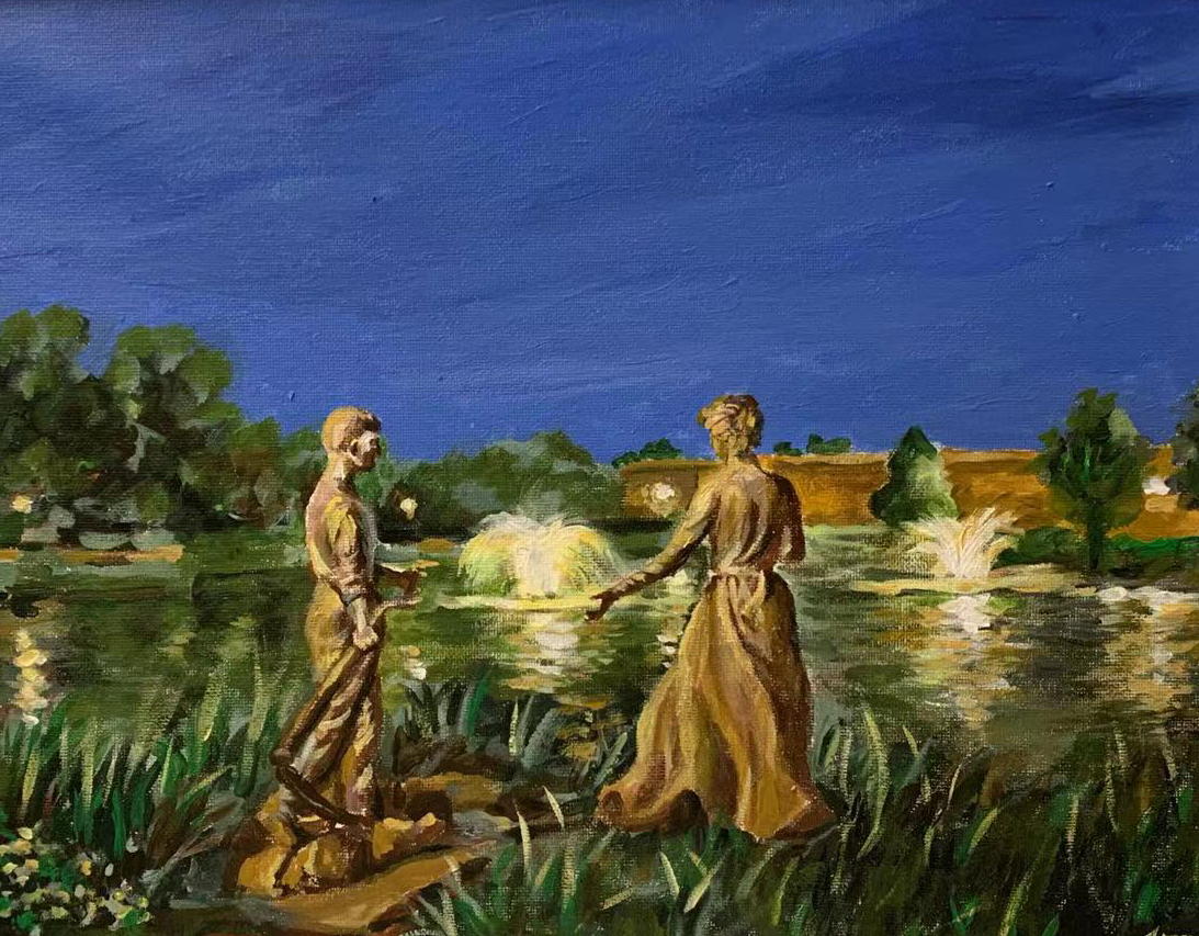 中美艺术作品展,中美书画艺术交流展