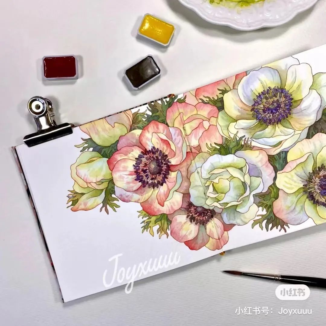 多种技法运用色彩装饰画,一幅有疏密变化的线描装饰画简单