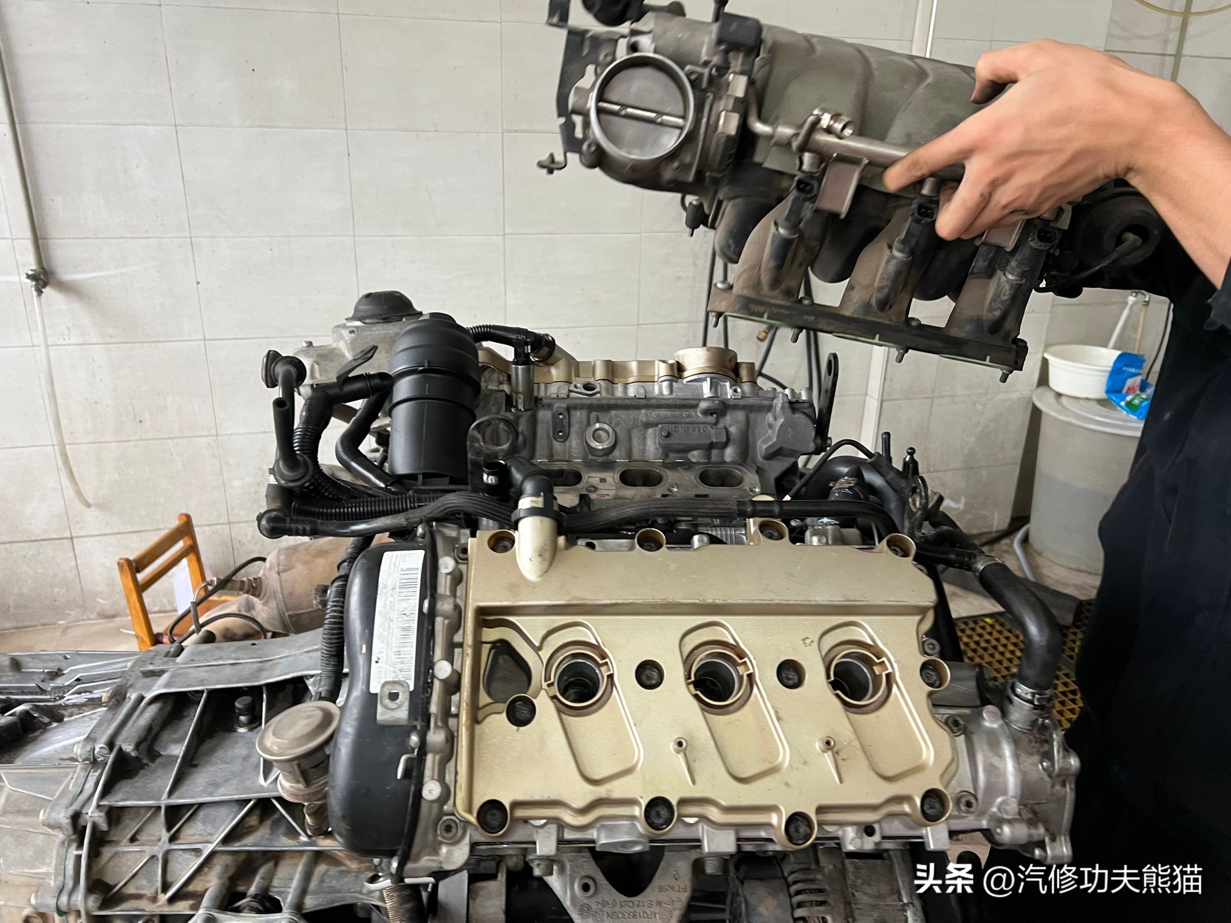 翻新60年前的奥迪,老车翻新奥迪a6发动机