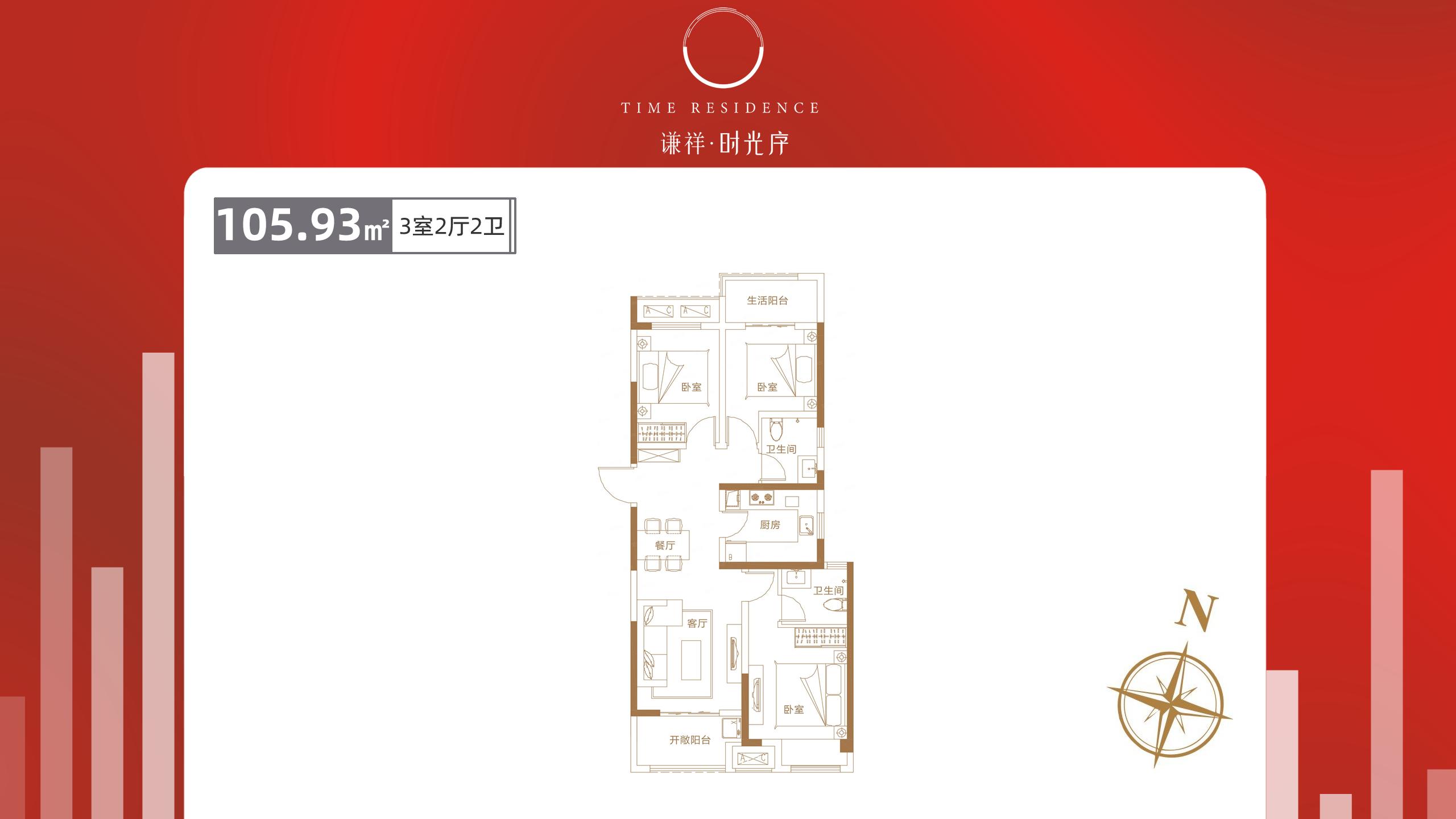 郑州市谦祥时光序精装修,郑州谦祥时光序105平户型怎么样