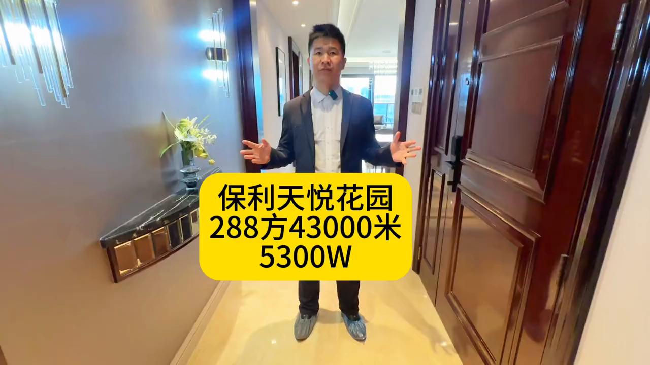 保利天悦377平多少钱,保利天悦198平米