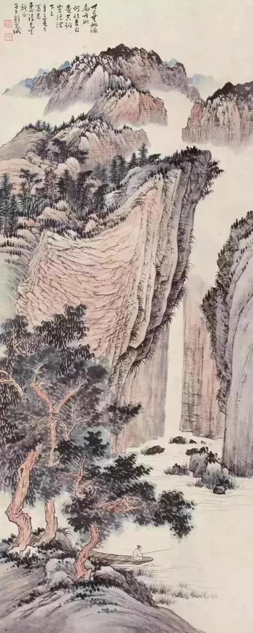 现代山水画名家竖幅作品欣赏,古代名家横幅山水画作品欣赏