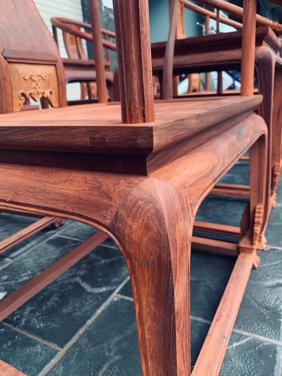 缅甸花梨木黑红老料皇宫椅三件套,缅甸花梨黑红料皇宫椅价格