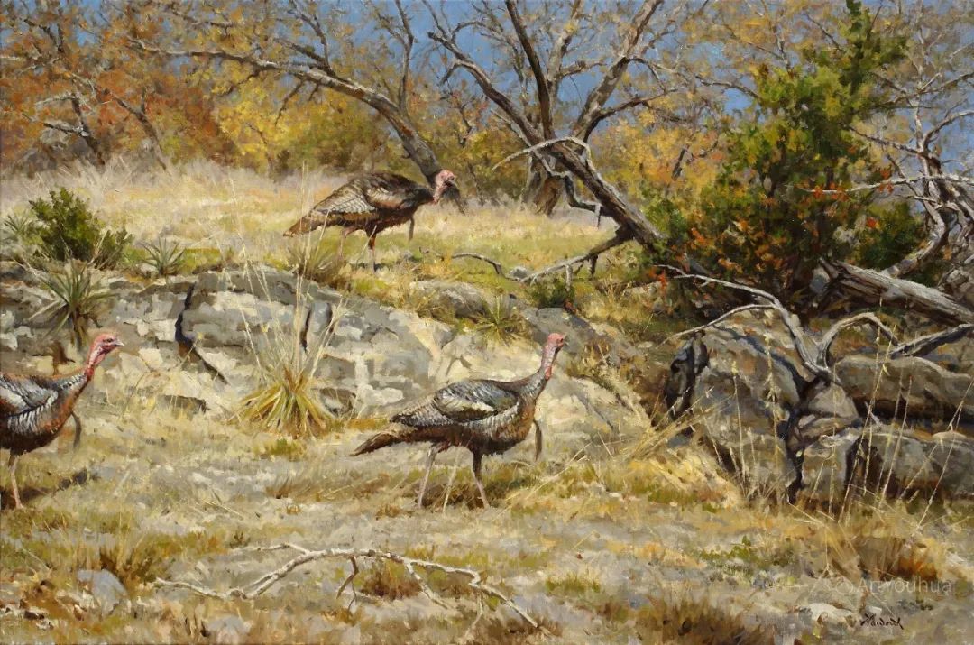 大师笔触生动的风景油画,视觉冲击力很强的风景油画图片