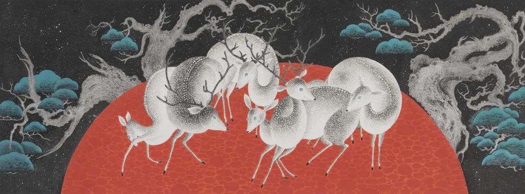 严谨细致的书法,水墨气韵生动的线描