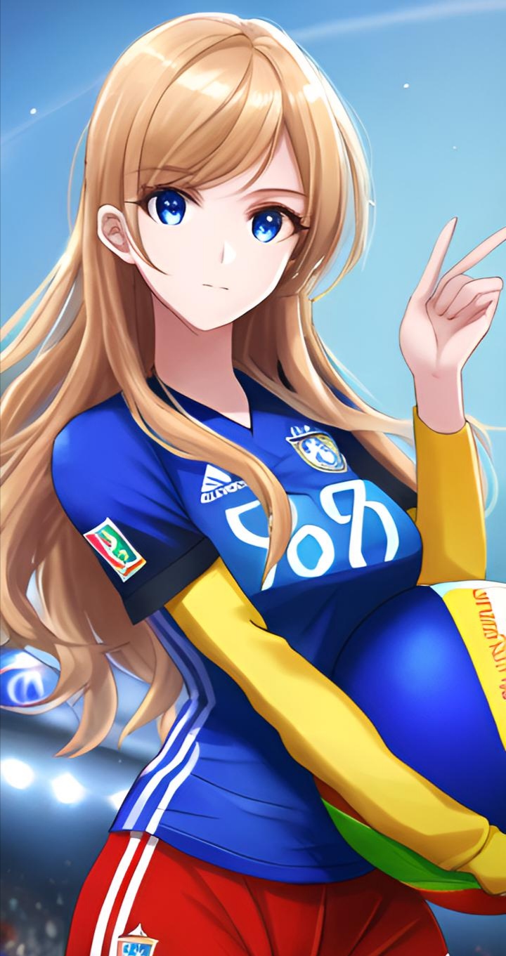 ai绘画足球宝贝图片大全可爱简单,足球宝贝ai绘画