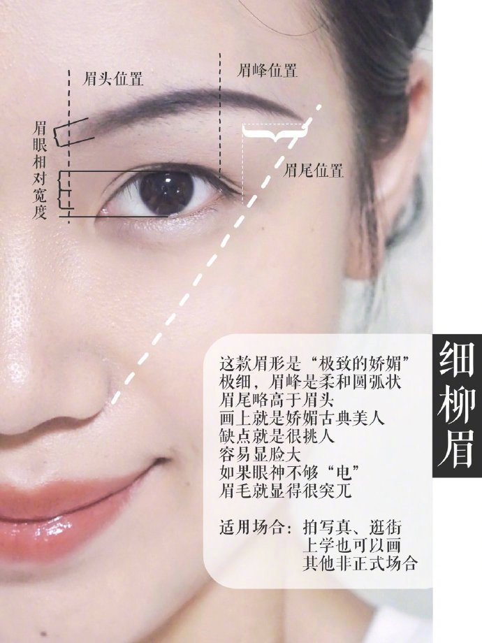 甜美温柔气质时尚的眉形,十种最好看的眉形