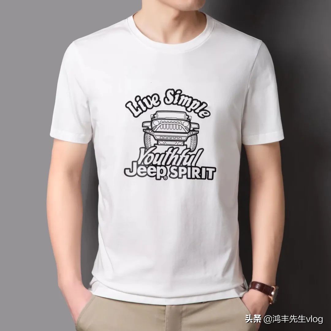 jeep短袖t恤专卖店男装翻领,jeep短袖t恤男纯棉官方正品